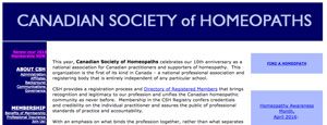 The Canadian Society of Homeopaths